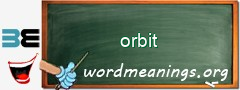 WordMeaning blackboard for orbit